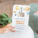 Search for boys space birthday invitations Baby boy