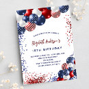 Search for red balloon invitations Patriotic