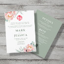 Search for peony wedding invitations Eucalyptus