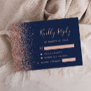 Search for navy and rose gold rsvp cards Modern