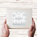 Search for winter wonderland baby shower stickers Silver