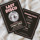 Search for last disco hens party invitations Retro