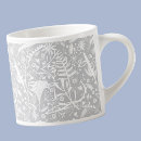 Search for silver grey white mugs Floral