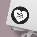 Search for black and white hearts love stickers Minimal