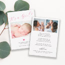 Search for its a girl birth announcement cards Typography