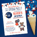 Search for ice cream day invitations Patriotic