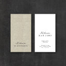 Search for linen business cards Writer