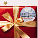 Search for red house stickers Merry christmas