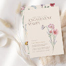 Search for colourful engagement party invitations Wildflower