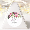 Search for stylish pink roses flowers stickers Bride