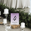 Search for purple table cards Glitter