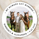 Search for cat wedding stickers Just married