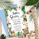 Search for palm leaves baby shower invitations Jungle