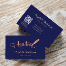 Search for author business cards Qr code