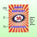 Search for funny 30th birthday cards Retro