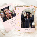 Search for elegant graduation announcement cards Blush pink
