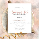 Search for blush sweet 16 invitations Sixteen
