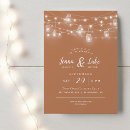 Search for string lights wedding wedding invitations Mason jar