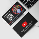 Search for youtube channel business cards Qr code
