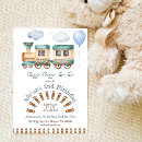 Search for two two train birthday invitations Railway