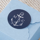 Search for nautical monogram stickers Navy
