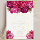 Search for fuchsia and gold wedding invitations Elegant