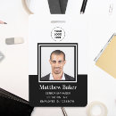 Search for black and white id badges Modern minimalist