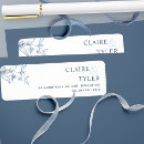 Search for floral navy blue return address labels Boho bohemian
