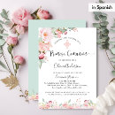 Search for rose gold first communion invitations Blush pink