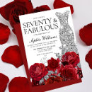 Search for silver 70th birthday invitations Flowers