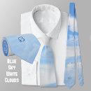 Search for white cloud ties Blue and white