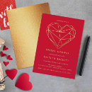 Search for valentines day bridal shower invitations Red
