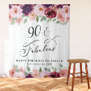 Search for 90th birthday backdrops 90 and fabulous
