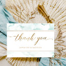 Search for turquoise blue thank you cards Gold