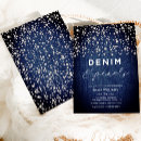 Search for denim bridal shower invitations Denim and diamonds
