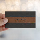 Search for black leather textured business cards Elegant