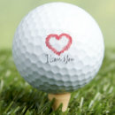 Search for i love you golf balls Red