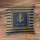 Search for navy gold blue stripes cushions Nautical