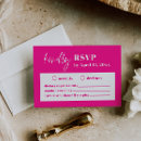 Search for pink rsvp cards Unique