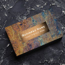Search for rusty metal business cards Modern