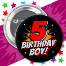 Search for 5 year old birthday badges 5th