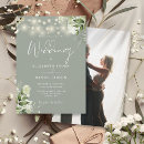 Search for light green wedding invitations String lights