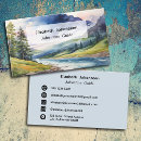 Search for adventure business cards Watercolor