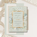 Search for green daisy invitations Watercolor