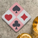 Search for playing cards coasters Heart