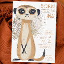 Search for meerkat birthday invitations Safari