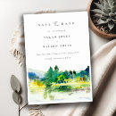 Search for mountain landscape save the dates Simple minimal