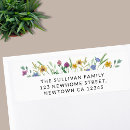 Search for wildflowers return address labels floral