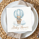 Search for hot air balloon napkins Teddy bear baby shower