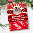 Search for elegant quinceanera invitations Red